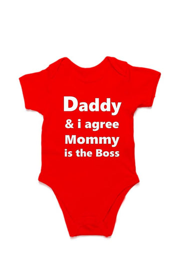 Mommy is the Boss Special Romper for New Born Babies
