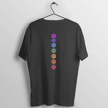 The 7 Chakras Special Back Printed Yoga T Shirt for Men and Women