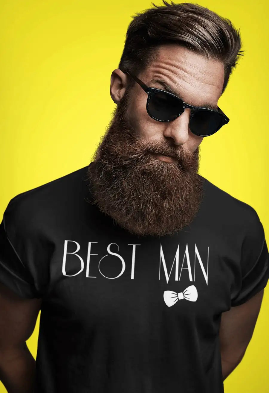 Best Man Special Black T Shirt for Men | Premium Design | Catch My Drift India - Black / M