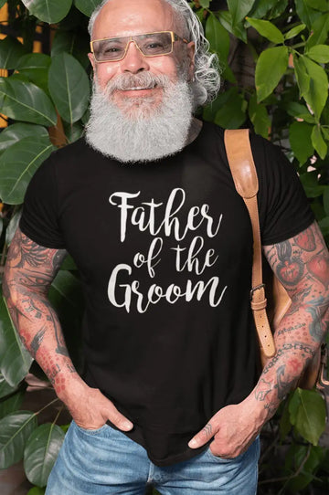 Father of the Groom Black T Shirt for Men | Premium Design | Catch My Drift India