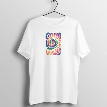 Good Vibes Only Exclusive Multi Colour T Shirt for Men and Women