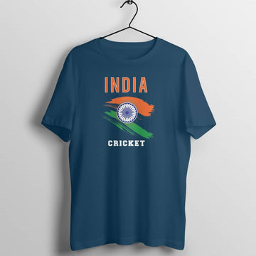 India Cricket Exclusive Navy Blue T Shirt for Men and Women