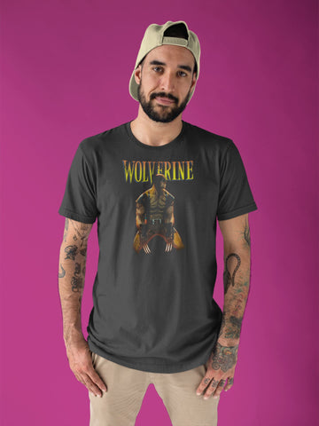 The Wolverine Claws Official Black T Shirt for Men