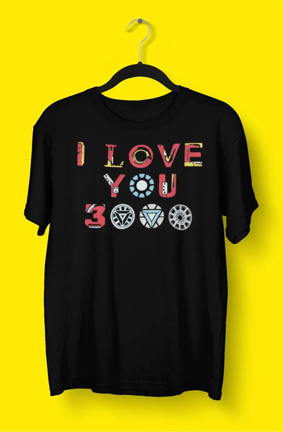 I Love You 3000 Black T Shirt for Men and Women | Premium Design | Catch My Drift India - Catch My Drift India Clothing black, clothing, general, made in india, movies, shirt, super heroes, t