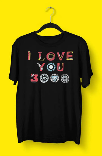 I Love You 3000 Black T Shirt for Men and Women | Premium Design | Catch My Drift India