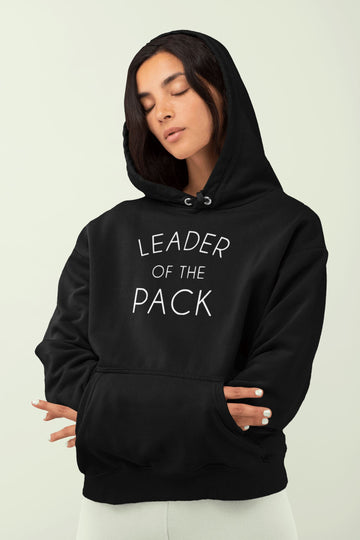 Leader of the Pack Black Unisex Hoodie | Clearance
