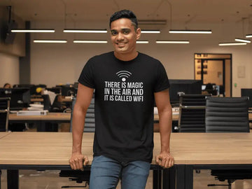 Magic Called Wifi T Shirt for Men | Premium Design | Catch My Drift India