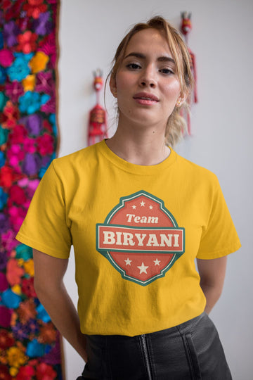Team Biryani Exclusive Food Lovers T Shirt for Men and Women