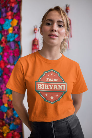 Team Biryani Exclusive Food Lovers T Shirt for Men and Women