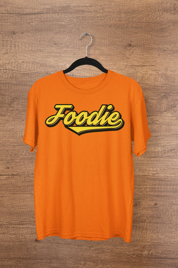 Foodie Exclusive Orange T Shirt for Food Loving Men and Women