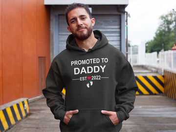 Promoted to Daddy Est. 2022 Exclusive Multi Colour Hoodie for Men
