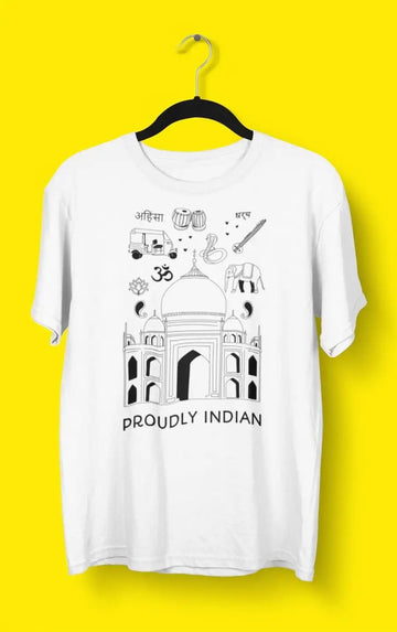 Proudly Indian Limited Edition Unisex T-Shirt | Premium Design | Catch My Drift India