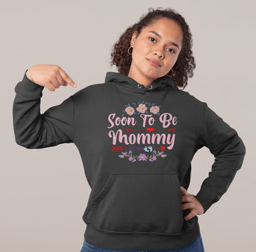 Soon to be Mommy Est. 2022 Special Black Hoodie for Women | Clearance