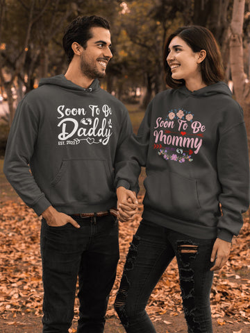 Soon to be Mommy Est. 2022 Special Black Hoodie for Women