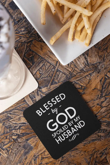 Spoiled By Husband Elegant Coaster For Married Women | Premium Design | Catch My Drift India