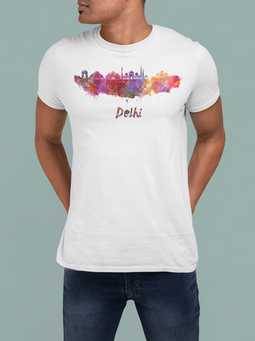 Delhi City Official White T Shirt for Men and Women