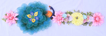 Beautifully Handcrafted Peacock Flower Bandarwal Toran For Diwali Grah Pravesh Festival Home Decoration