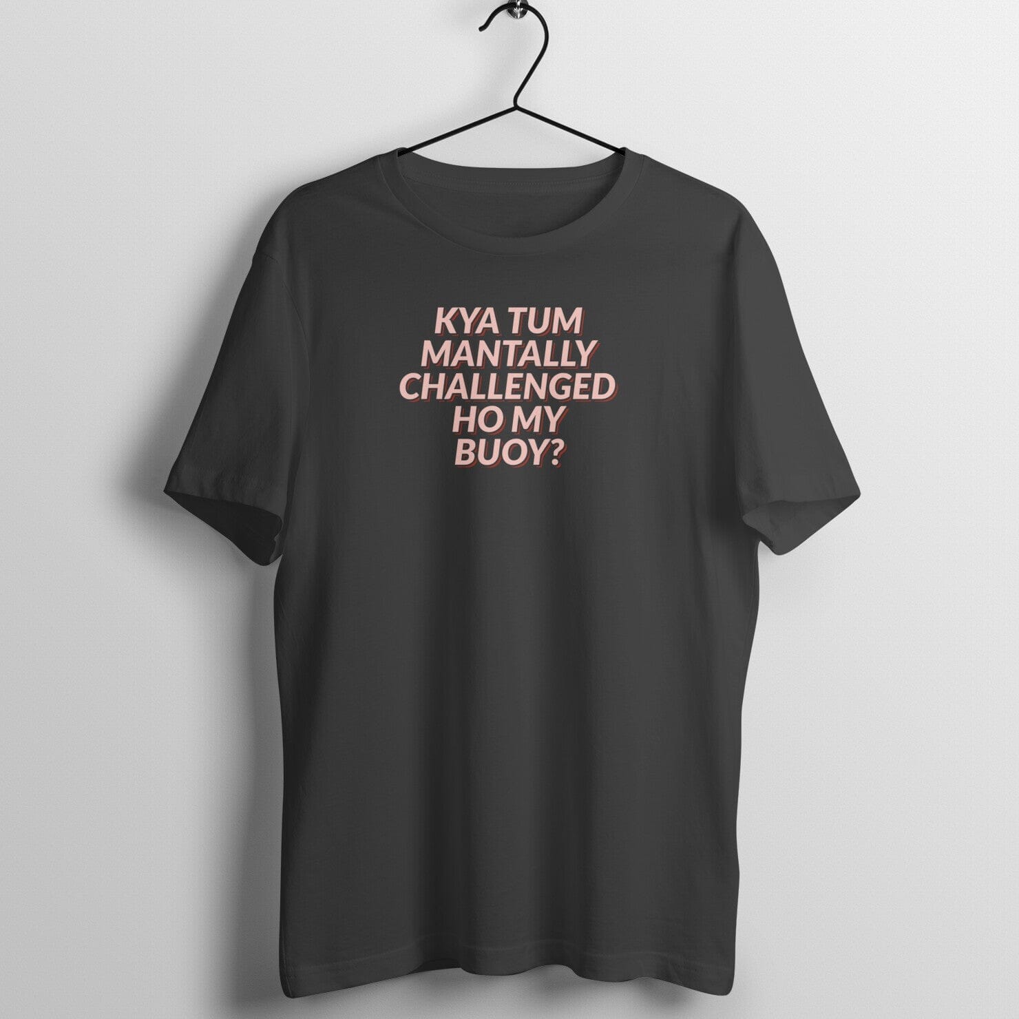BATAO BUOY Funny Black T Shirt for Men and Women Printrove Black S 