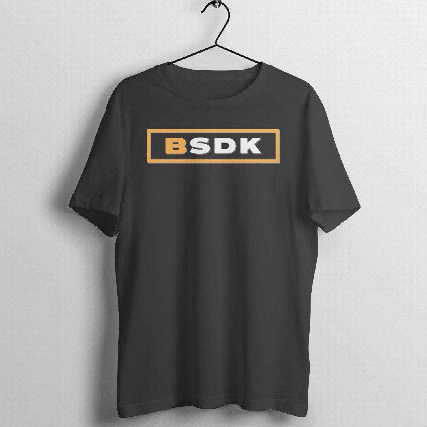 BSDK Funny Black T Shirt for Men and Women Printrove Black S 