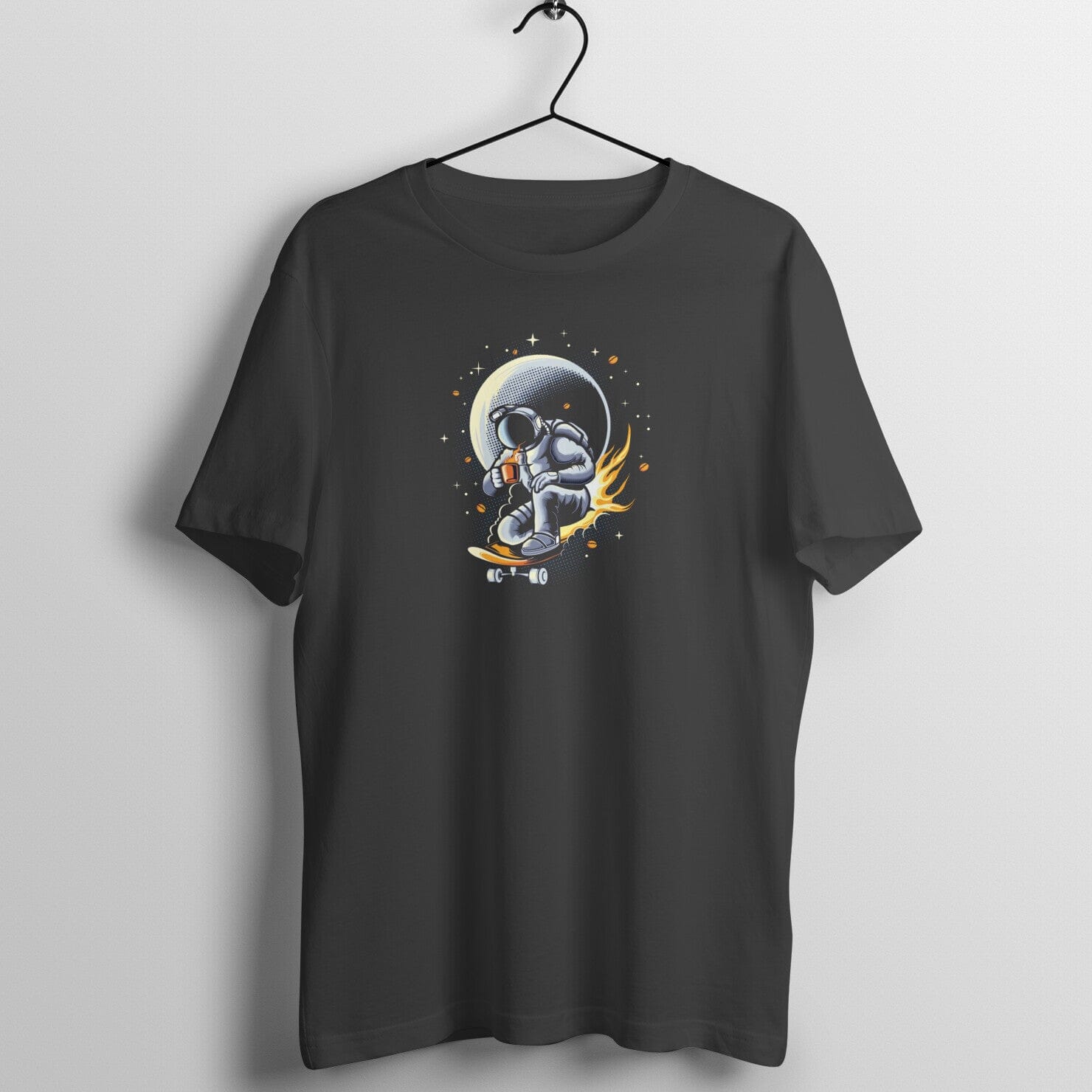 Astro Coffee Exclusive Black T Shirt for Men and Women Printrove Black S 