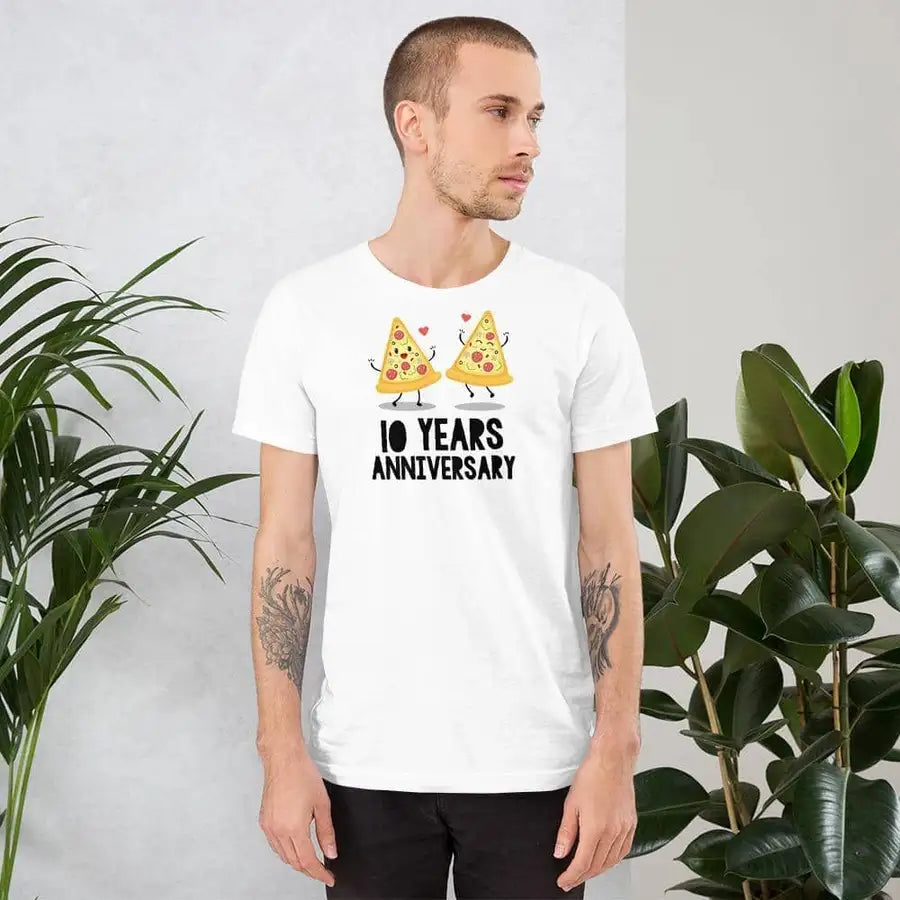 10 Years Anniversary Special T Shirt for Married Couples | Premium Design | Catch My Drift India - Catch My Drift India  clothing, couples, husband, made in india, shirt, t shirt, tshirt, whi