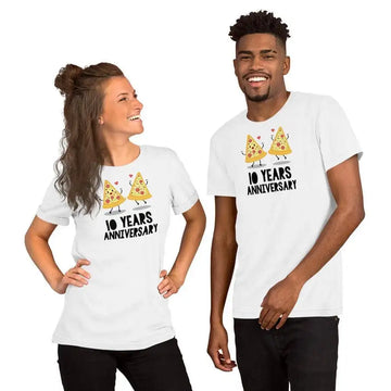 10 Years Anniversary Special T Shirt for Married Couples | Premium Design | Catch My Drift India