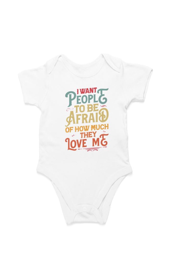 How Much They Love Me Special White Romper for New Born Babies Jumpsuits & Rompers Catch My Drift India 