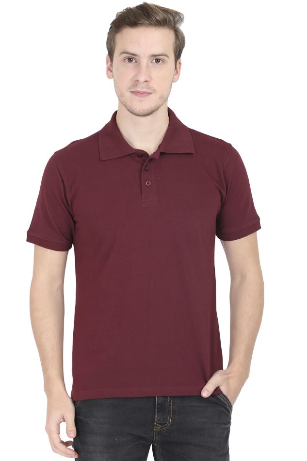 Men's Cotton Polo T-shirt 2) In Solid