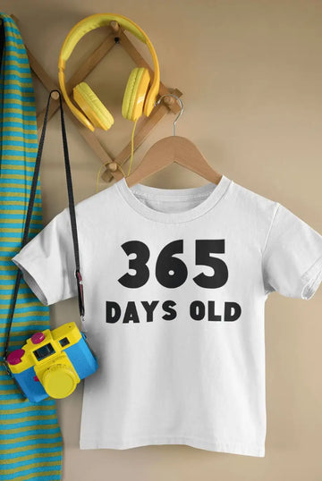 365 Days Old T Shirt for Babies | Premium Design | Catch My Drift India - Catch My Drift India Clothing babies, baby, kids, onesie, onesies, toddlers