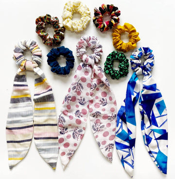 Catch My Drift's Lovely Multiple Use Scrunchies for Women (Premium Quality and Completely Handmade)