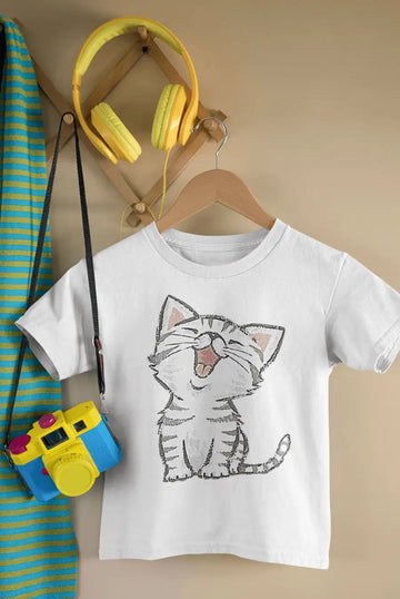 Adorable Cat T Shirt for New Born Babies | Premium Design | Catch My Drift India