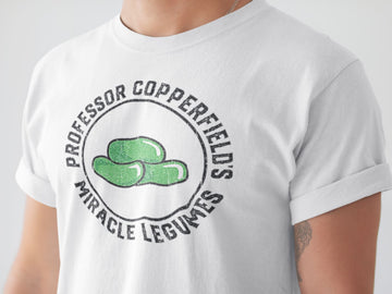 Professor Copperfield's  Miracle Legumes Official "The Office" T Shirt for Men and Women freeshipping - Catch My Drift India