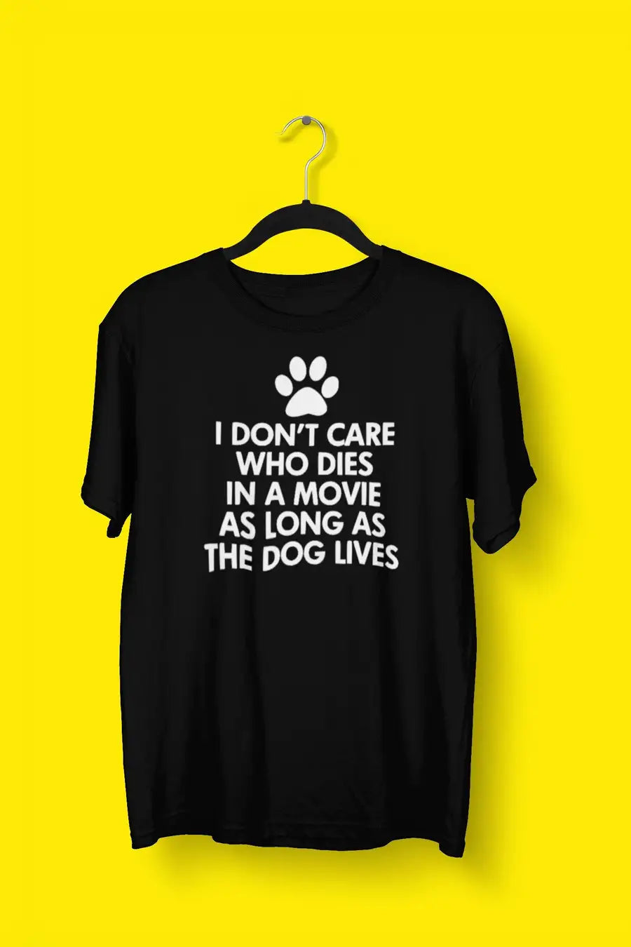 As Long As the Dog Lives T Shirt for Men and Women | Premium Design | Catch My Drift India - Catch My Drift India Clothing black, clothing, dog, made in india, shirt, t shirt, tshirt