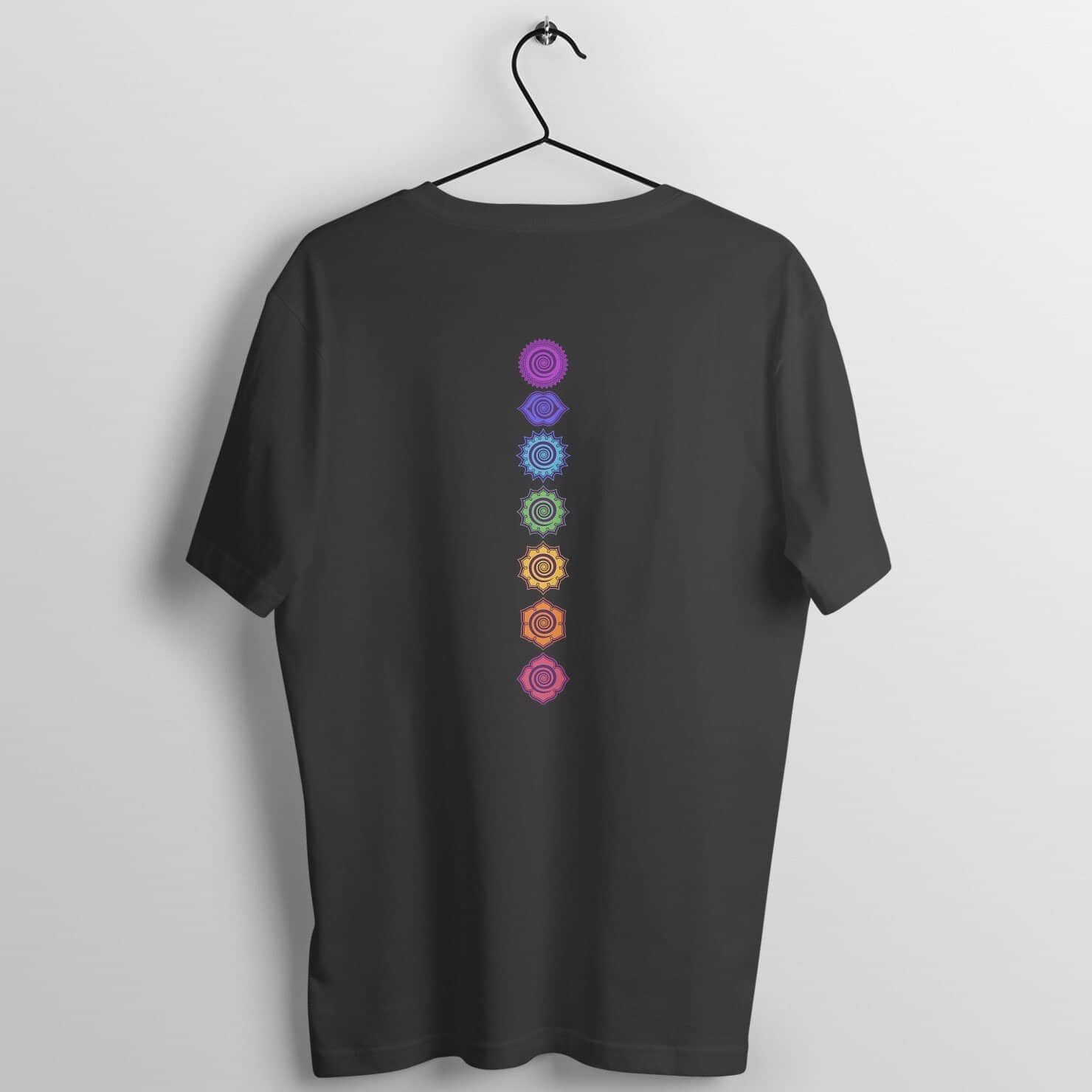 The 7 Chakras Special Back Printed Yoga T Shirt for Men and Women freeshipping - Catch My Drift India
