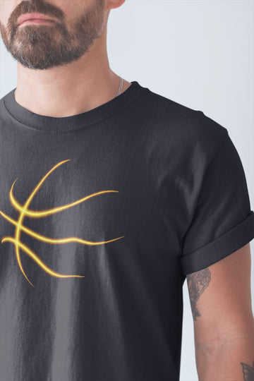 Ball is Life Graphic Basketball T Shirt for Men and Women | Premium Design | Catch My Drift India - Catch My Drift India  ball, basketball, black, clothing, general, gym, lebron, made in indi