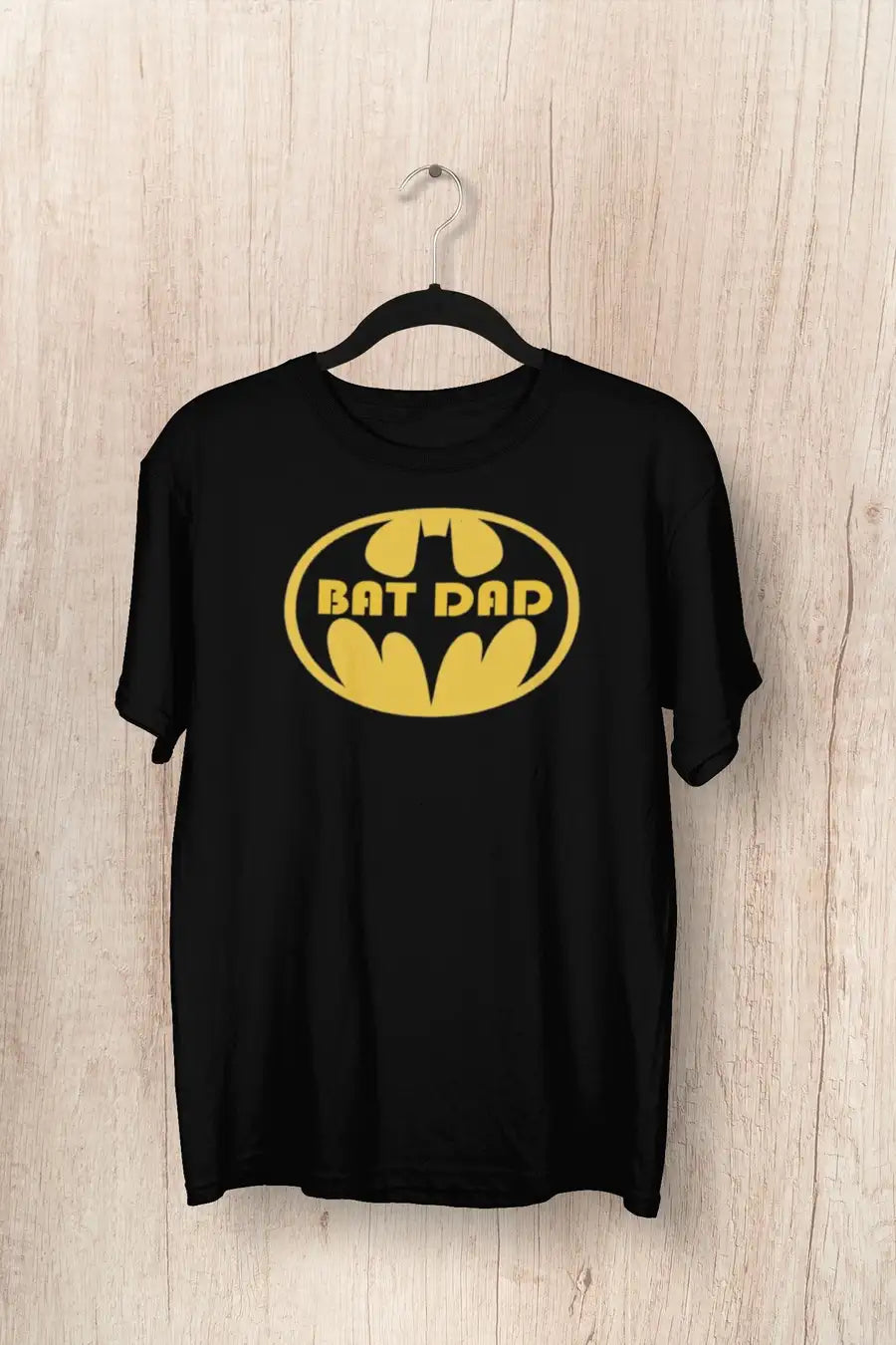 Bat Dad Exclusive T Shirts for Men | Premium Design | Catch My Drift India - Catch My Drift India Clothing batman, black, clothing, dad, father, made in india, parents, shirt, super, super he
