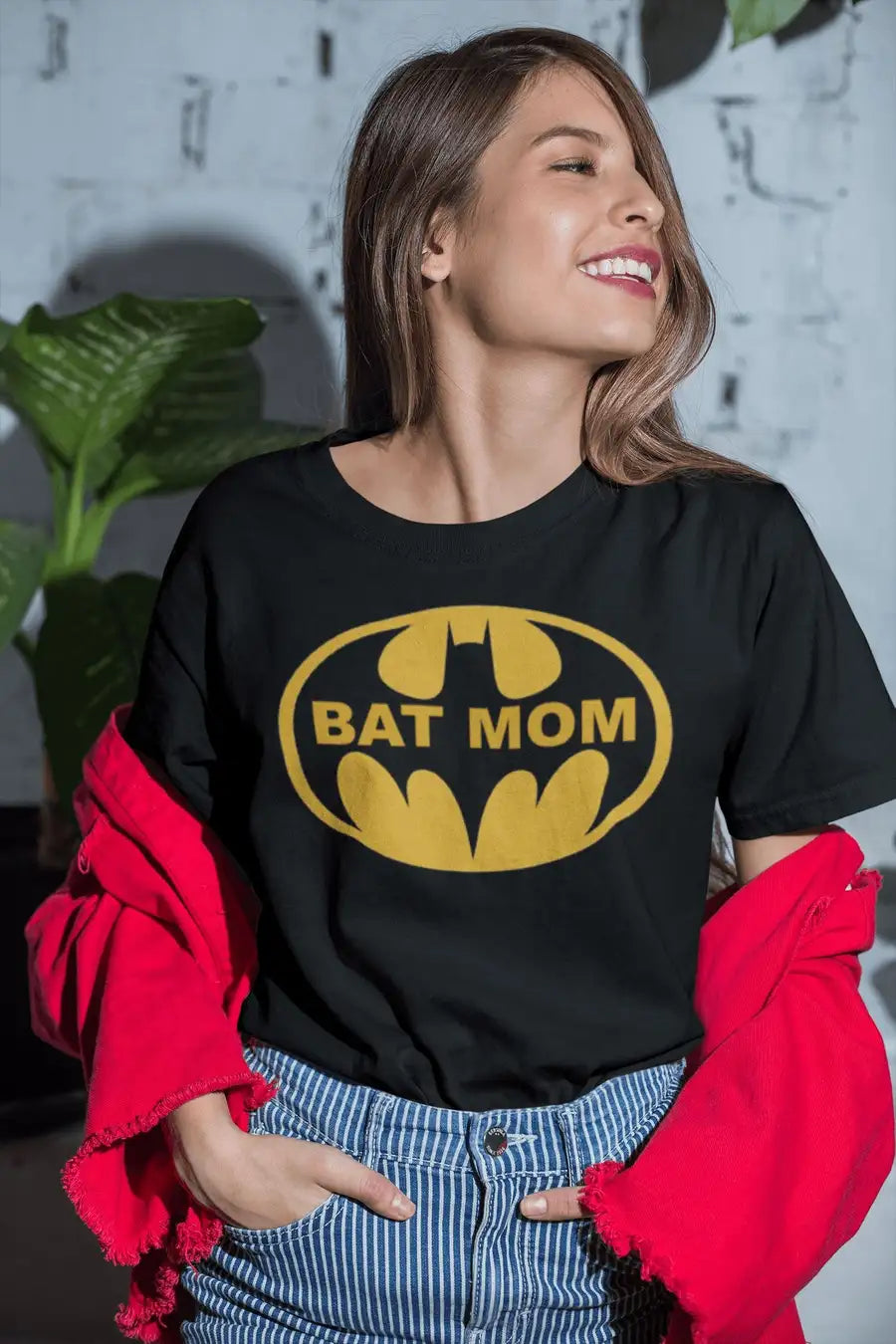 Bat Mom Exclusive T Shirt for Women | Premium Design | Catch My Drift India - Catch My Drift India Clothing batman, black, clothing, female, made in india, mom, mother, parents, shirt, super 