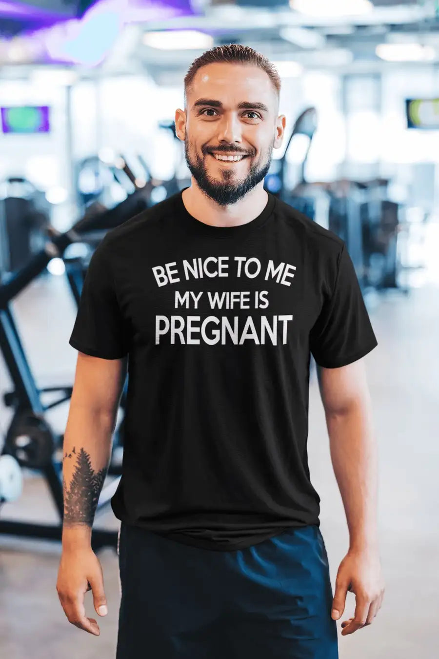 Be Nice to Me, My Wife is  T Shirt for Men | Premium Design | Catch My Drift India - Catch My Drift India Clothing black, clothing, dad, dather, made in india, parents, shirt, t shirt, trendi