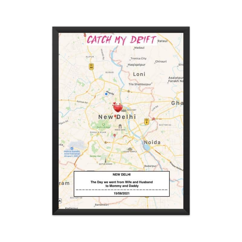 Becoming Mommy & Daddy Special Memory Poster| Exclusive Product | Prepaid Option Only| Catch My Drift India - Catch My Drift India  parents, special memory poster