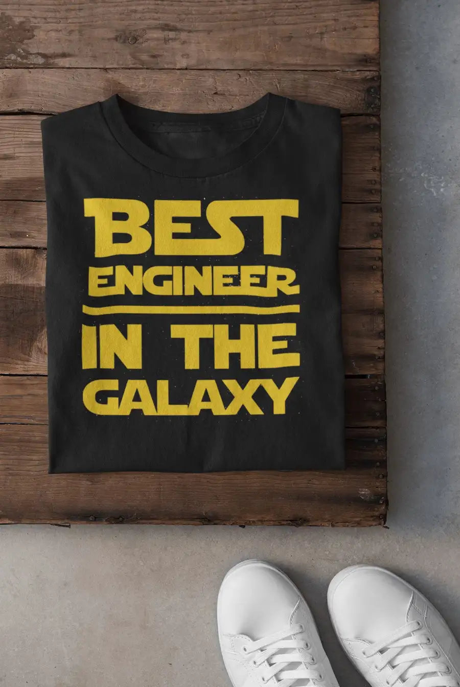 Best Engineer in the Galaxy T Shirt For Men | Premium Design | Catch My Drift India - Catch My Drift India Clothing black, clothing, engineer, engineering, made in india, shirt, star wars, t 