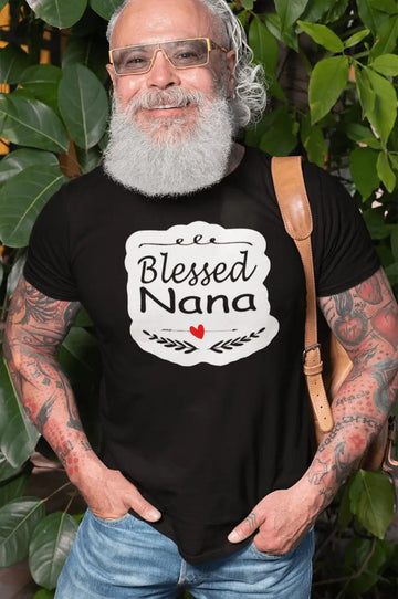 Blessed Nana Black T Shirt for Men | Premium Design | Catch My Drift India