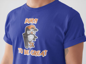 Born To Be Great Funky Ullu T Shirt for Men and Women | Premium Design | Catch My Drift India