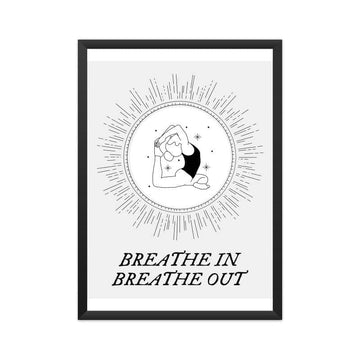 Breathe In Breathe Out Premium Yoga Poster - Catch My Drift India  educational poster, framed poster, poster, poster art, poster designer, posters, unity in diversity poster, wall posters, wo