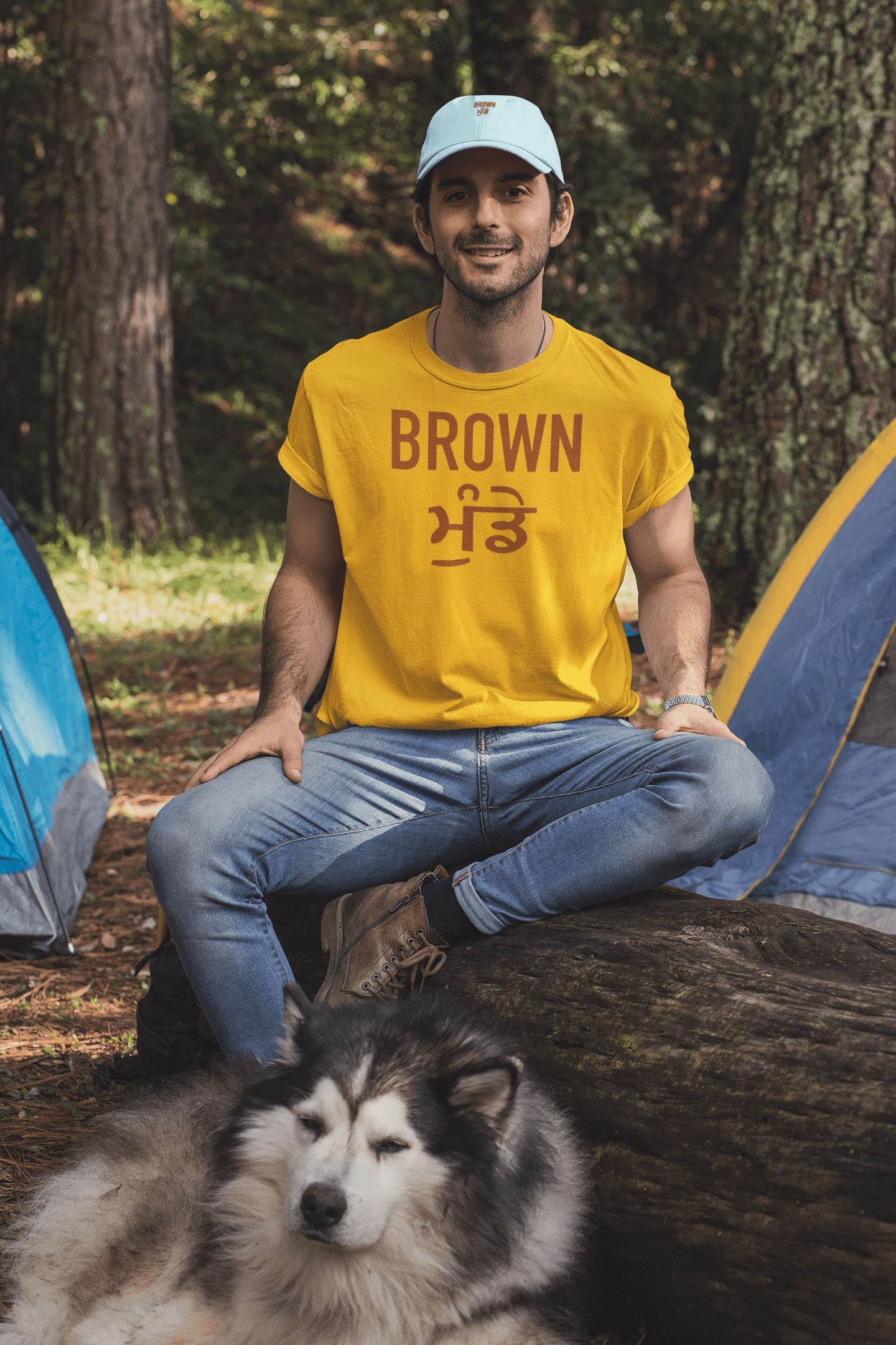 Brown Munde Exclusive T Shirt for Indian Men | Premium Design | Catch My Drift India - Catch My Drift India  brown, clothing, desi, funny, general, gym, indian, made in india, munde, shirt, t