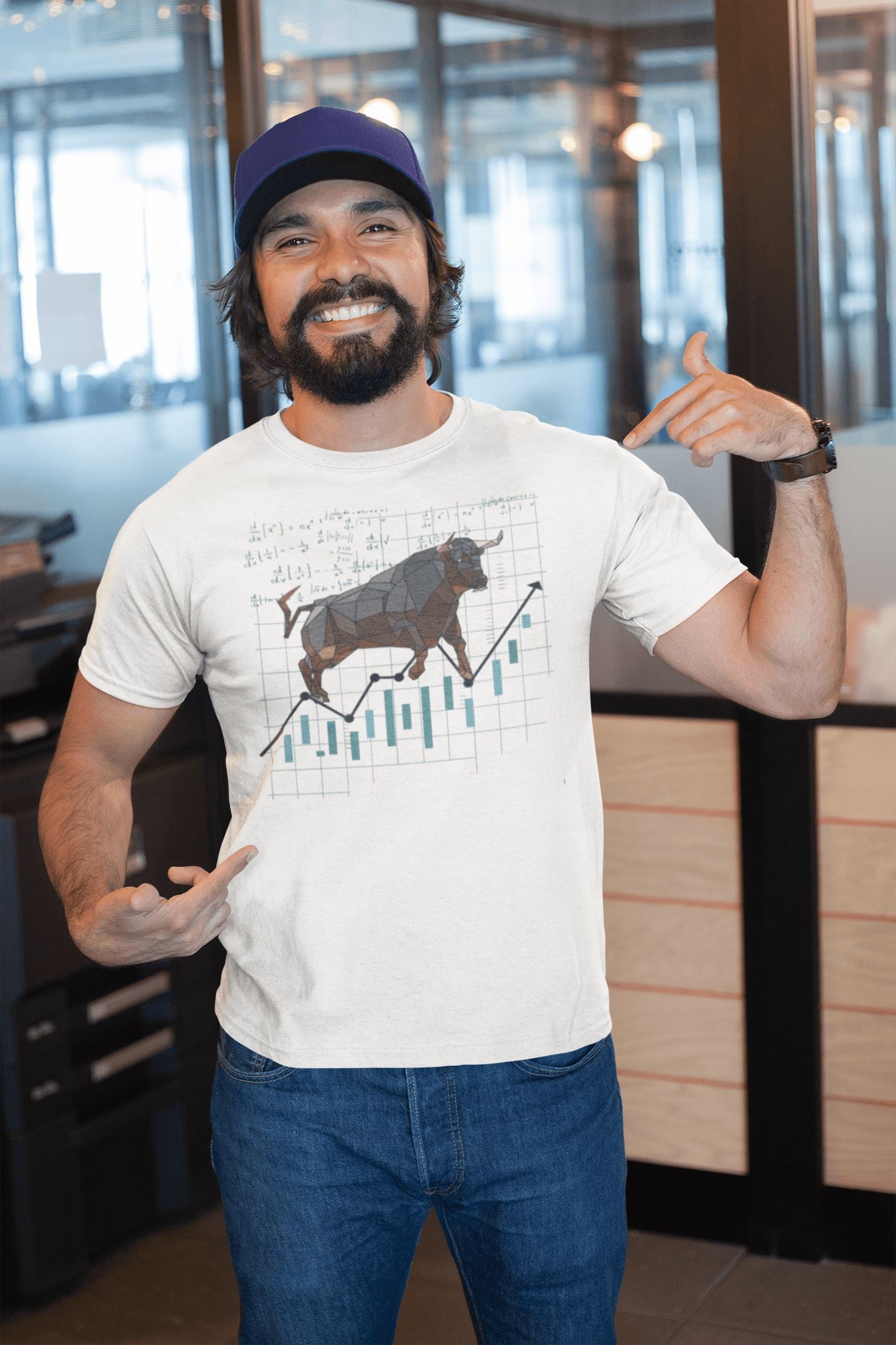 Bull Market Trend Exclusive White T Shirt for Investor Men and Women - Catch My Drift India  clothing, general, made in india, nifty, sensex, shirt, stock market, t shirt, trader, trading, tr