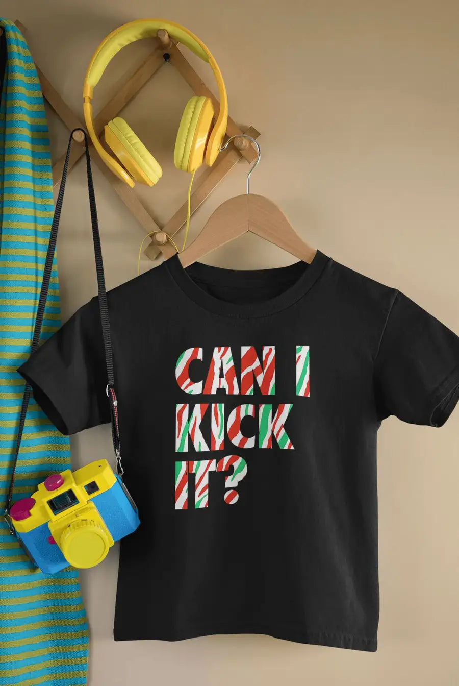 Can I Kick It Adorable T Shirt for New Born Babies | Premium Design | Catch My Drift India - Catch My Drift India Clothing babies, baby, kids, onesie, onesies, toddler, toddlers
