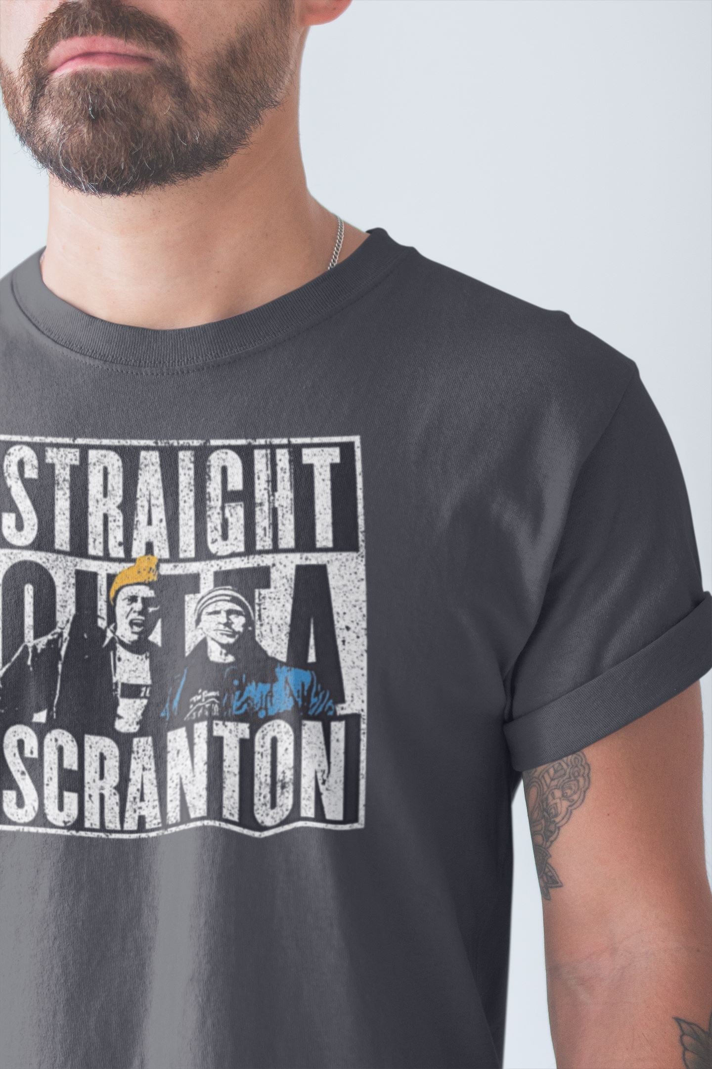 Straight Outta Scranton The Electric City Official "The Office" T Shirt for Men and Women freeshipping - Catch My Drift India