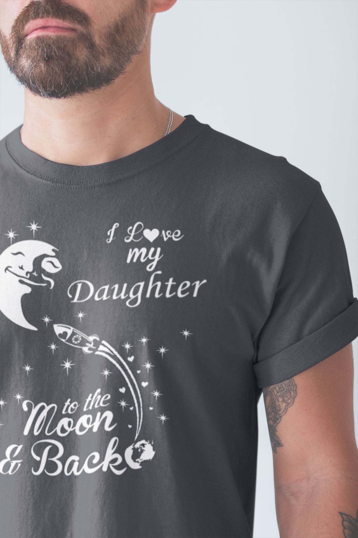 I Love My Daughter to the Moon and Back Special Family T Shirt for Men and Women freeshipping - Catch My Drift India