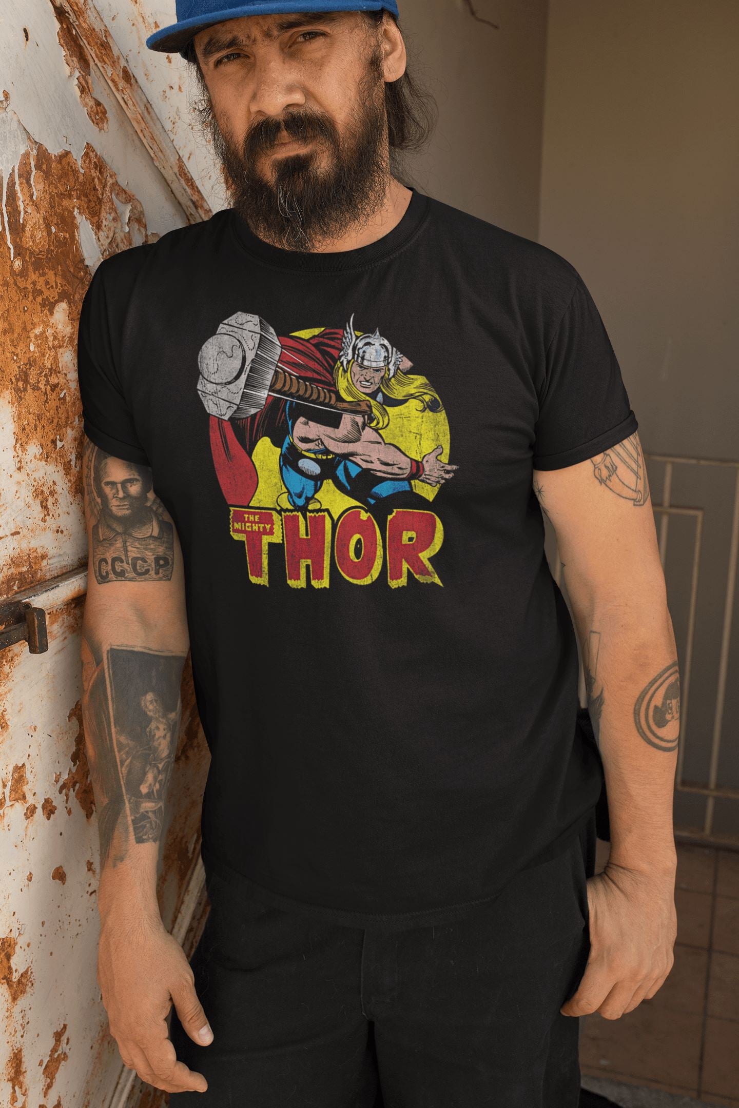 Comics The Mighty Thor Throwing His Hammer 3D Effect Exclusive T