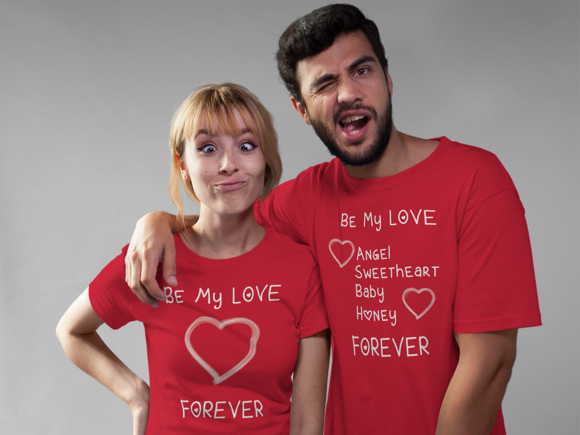 Be My Love Angel Sweetheart Baby Honey Forever Matching Couple T Shirt for Men freeshipping - Catch My Drift India